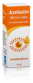 Faltschachtel Azelastin Micro Labs 0,5 mg/ml Augentropfen - Antiallergikum